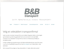Tablet Screenshot of bb-transport.no